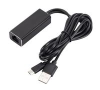 VizGiz Fire TV Stick Ethernet Adapter Micro USB to RJ45 Network LAN Port Converter Card with 3FT USB Power Supply Cable for TV Sticks Chromecast Ultra Streaming Video without Buffer
