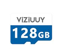 VIZIUUY Micro 128GB SD Card for Security Cameras, Read 90MB/sec, Write 25MB/sec, Memory Card for Solar Security Cameras Indoor Outdoor, Action Camera, Dash Camera (128GB)