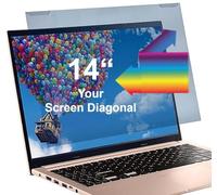 VizoBlueX - 14 inch Diagonal Blue Light Blocking Screen Protector Filter. Panel LED PC Laptop Anti-UV Eye Protection Panel Cover - Widescreen Laptop Frame Hanging Type (W 12.4" X H 8.0")