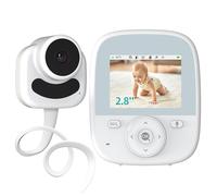 VIZOLINK 2.8" Baby Monitor, Portable Monitor with Camera, 4000mAh Battery, HD Night Vision, VOX, Two-Way Talk, 3x Zoom, Secre Alert, Temperature Sensor, Lullabies, 300m Long Range, No WiFi APP