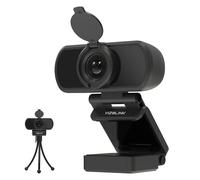 VIZOLINK N51A Webcam Full HD 2.5K 30FPS PC Webcam 110°View Fixed Focus Two Mics Auto Light Correction Privacy Cover USB Plug Play Web Cam Camera for Live Streaming Video Calling Conferences Switch 2