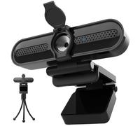 VIZOLINK W4DS HD Webcam for PC, 1080P 60fps Webcam with Microphone, HD Light Correction, Privacy Cover and Tripod, 78°Wide Angle, Plug &Play for Video Calling and Streaming, Zoom/Skype/Teams/Mac