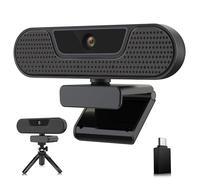 VIZOLINK W4GS 2K Webcam, 1080P 60FPS, Auto Focus, Light Correction, Plug & Play, 65° View, USB HD Webcam with Microphone for Mac, Laptop, Zoom, Skype, Teams, Video Call, Conference