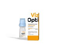 VizOpti Preservative-Free Irritated Eye Drops - Instant Relief for Allergies, Dryness & Irritation | Soothing & Cooling with Natural Plant Extracts | Contact Lens Friendly & Compact Bottle - 10ml