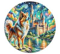 Vizsla 1000 Pieces Jigsaws Pet Dog Circular Puzzle Jigsaw Puzzles Creative Challenging Puzzles 1000pcs (67.5x67.5cm)