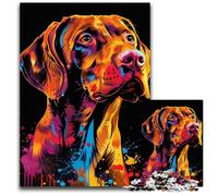 Vizsla Dog Art Puzzles 1000 Pieces for Adults cardboard Jigsaw Puzzles for Adults Challenging Brain Teaser - Relaxing Toy for Teenagers 26X38CM/10.23x14.96inch