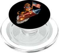 Vizsla Fourth of July 4th American Flag Fireworks Cute PopSockets PopGrip for MagSafe