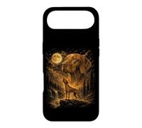 Vizsla Howling To The Moon Retro Forest River Scene Case for iPhone Air