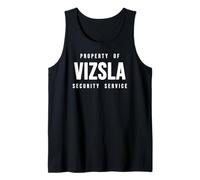 Vizsla Property of Security Service Dad Mom Canine Dog Lover Tank Top