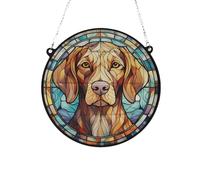 Vizsla Stained Glass Effect Suncatcher Gift for Dog Lovers - 13cm