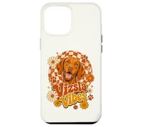 Vizsla Vibes Retro Groovy 70s Daisy Dog Vizsla Mom Case for iPhone 12 Pro Max