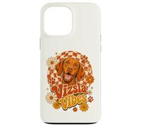 Vizsla Vibes Retro Groovy 70s Daisy Dog Vizsla Mom Case for iPhone 13 Pro Max