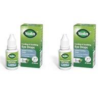 Vizulize Cooling and Soothing Eye Drops 10ml - Instant Cooling Relief, Soothes Dry, Irritated & Tired Eyes - 2 Pack