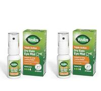 Vizulize Triple Action Soothing Relief Dry Eye Mist, 10ml - 2 Pack