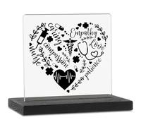 Vizuzi Funny Nurse Desk Decor, Inspirational Plaque for Women, Nurses Week Gift, Fun Office Accessories, Decorative Signs ZBB12