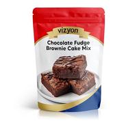 Vizyon Chocolate Fudge Brownie Mix Professional Bakery Blend 10 kg Chocolate Fudge Brownie Cake Mix - 1kgx10