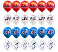 VJ Day 80th Anniversary Balloon, 24 Pieces Latex Balloons, 12 inch 2025 VJ Day Balloons, for Remembrance Day Indoor Outdoor Street Garden Party Decorations
