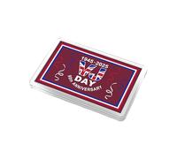 VJ Day 80th Anniversary Commemorative Fridge Magnet, 7.5 x 5 cm, Union Jack Design, 1945-2025