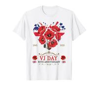 VJ Day 80th Anniversary Outfit Idea For Women & VJ Day Flag T-Shirt