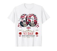 VJ Day Flag Outfit Idea For Kids UK 80th Anniversary VJ Day T-Shirt