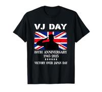 VJ Day WWII 80th Anniversary UK Victory Over Japan Men Women T-Shirt