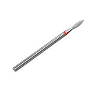 Vj professional STALEKS Expert Diamond Drill Bit Flame Red Head 2.1mm Nail Cutters Bits for Manicure Pedicure Grinding Drill Machine Staleks Pro Nail Drill Bit Flame 2.1 Red