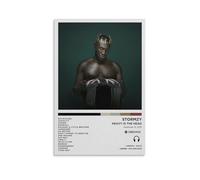 VJE GDEUEU Stormzy - Heavy Is The Head 2 Canvas Poster Wall Art Decor Print Picture Paintings for Living Room Bedroom Decoration Unframe-style 16x24inch(40x60cm)