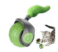 Vjeybv Cat Toys Tail 2.0, Chasing Interactive Cat Ball Toy, Automatic Moving Pet Toy Balls, Two Speed Adjustment, USB Rechargeable Smart Cat Toys Ball with Tail for Kittens