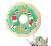 Vjeybv Dog Toys That Make Noise,Squeaky Dog Plush Toy | Gingerbread Man Antlers Dog Toys That Make Noise, Comfort Toy for Indoor Puppies Senior Pups