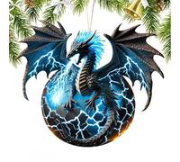 Vjeybv Dragon Ornaments for Christmas Tree, Dragon Holiday Ornament Christmas Tree Pendants, Home Decoration Vintage Egg Dinosaur Christmas Ornaments for Home