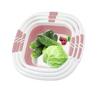 Vjeybv Foldable Wash Basin | Washtub for Dishing,Portable Face Washing Tub for Fruit Clothes Foot Soaking Kitchen, Camping Laundry Wash Bin
