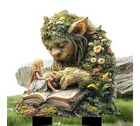 Vjeybv Garden Statues Outdoor, 2D Acrylic Whimsical Ga.rden Stake Decor, Tree Man Fairy Earth Goddess Gar.den Statue Stakes, Weather-Resistant Flower Pot Decoration For Yard Lawn Patio Accessories