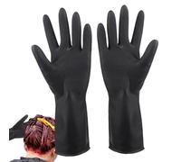 Vjeybv Gloves for Hair Dye - Hair Gloves for Dying Hair | Waterproof Latex Anti-Slip Mittens for Healthcare Automotive Work Lab Work Meat Processing Painting Kitchen Prep Dishwashing BBQ Grilling