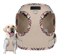 Vjeybv Puppy Harness | Adjustable Harness with Reflective Strips and Tracker Slot - Soft Breathable Small Dog Harness for Walking, Running, Training