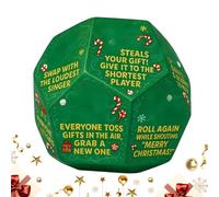Vjeybv Santa Swap Exchange Dice, Christmas Stocking Stuffers Present Exchange Dice Game For Men Women Kids Family, Small Holiday Party Decoration Supplies For Family Night Birthday Festive Gathering