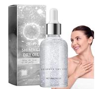 Vjeybv Shiny Body Glitter Oil,Body Makeup Dry High Gloss Shiny Oil - Brightening Ingredients Body Makeup Shine Glitter for Face, Shoulders, Eyes, Legs