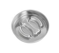 Vjeybv Slow Feeder Bowls for Dogs,Stainless Steel Dog Slow Feeding Bowl - Pet Care Licking Basin with Non-Slip Base, Healthy Eating Trainer for Medium Large Breeds Use