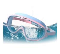 Vjeybv Swimming Goggles, Anti-fog Big Silicone Frame Adult Swim Goggles, Comfortable Swimming Goggle With Anti-fog Anti-UV For Men Women, No Hurting Nose Or Marking The Face For Summer Nighttime