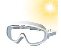 Vjeybv Swimming Goggles, Anti-fog Big Silicone Frame Adult Swim Goggles, Comfortable Swimming Goggle With Anti-fog Anti-UV For Men Women, No Hurting Nose Or Marking The Face For Summer Nighttime