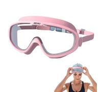 Vjeybv Swimming Goggles, Anti-fog Big Silicone Frame Adult Swim Goggles, Comfortable Swimming Goggle With Anti-fog Anti-UV For Men Women, No Hurting Nose Or Marking The Face For Summer Nighttime
