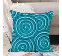VJIZLOQB Throw Pillow Cushion Cover,Abstract Aboriginal dot painting in vector format.,Pillow Cover for Home Livingroom Couch Bed Sofa Decorate 16 x 16 in