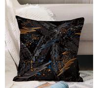 VJIZLOQB Throw Pillow Cushion Cover,Abstract seamless grunge pattern for boy. Urban style on dark chaos background with trace,Pillow Cover for Home Livingroom Couch Bed Sofa Decorate 16 x 16 in