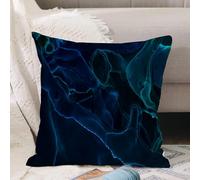 VJIZLOQB Throw Pillow Cushion Cover,Alcohol ink indigo seamless background. Art for your design project. Mixing acrylic paints,Pillow Cover for Home Livingroom Couch Bed Sofa Decorate 16 x 16 in