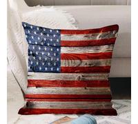 VJIZLOQB Throw Pillow Cushion Cover,American flag, symbolism of the United States over old rusty weathered tone,Pillow Cover for Home Livingroom Couch Bed Sofa Decorate 16 x 16 in