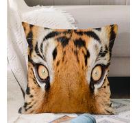 VJIZLOQB Throw Pillow Cushion Cover,Close up Tiger Eyes Hunter Look Feline Camouflage Coat Animal with Shaded Colors Phd Anti,Pillow Cover for Home Livingroom Couch Bed Sofa Decorate 16 x 16 in