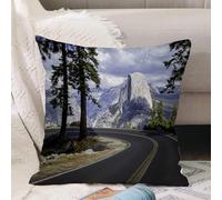 VJIZLOQB Throw Pillow Cushion Cover,El Capitan USA Yosemite national park road trip,Pillow Cover for Home Livingroom Couch Bed Sofa Decorate 20 x 20 in