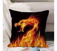 VJIZLOQB Throw Pillow Cushion Cover,Flame Flame Texture For Strange Shape Fire Background Flame meat that is burned from the s,Pillow Cover for Home Livingroom Couch Bed Sofa Decorate 18 x 18 in