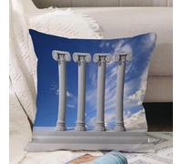 VJIZLOQB Throw Pillow Cushion Cover,Four ancient pillars with blue sky background.,Pillow Cover for Home Livingroom Couch Bed Sofa Decorate 16 x 16 in