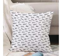 VJIZLOQB Throw Pillow Cushion Cover,Funny Words,Blah Blah Words in Hand Written Style Nonsense Expression Discussion T,Pillow Cover for Home Livingroom Couch Bed Sofa Decorate 20 x 20 in