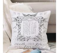 VJIZLOQB Throw Pillow Cushion Cover,Gothic e or magic border with angel and demons heaven and hell religious background. Sketc,Pillow Cover for Home Livingroom Couch Bed Sofa Decorate 18 x 18 in